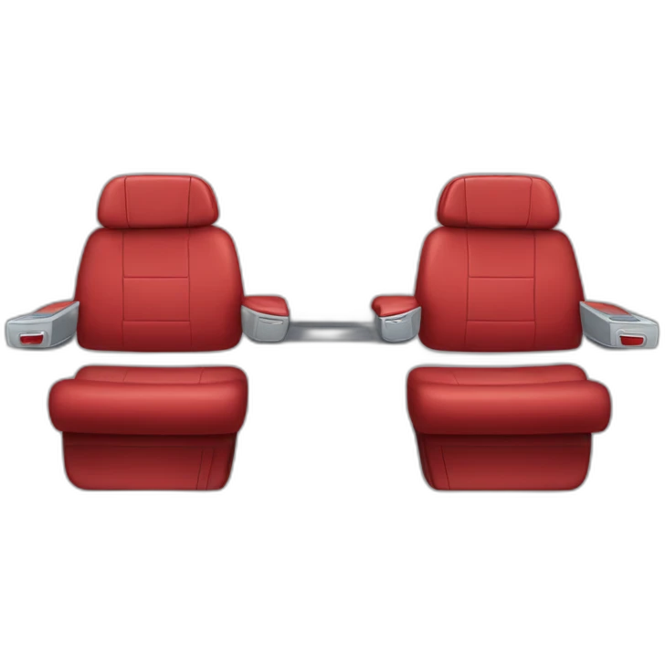Business class red Airplane seat emoji