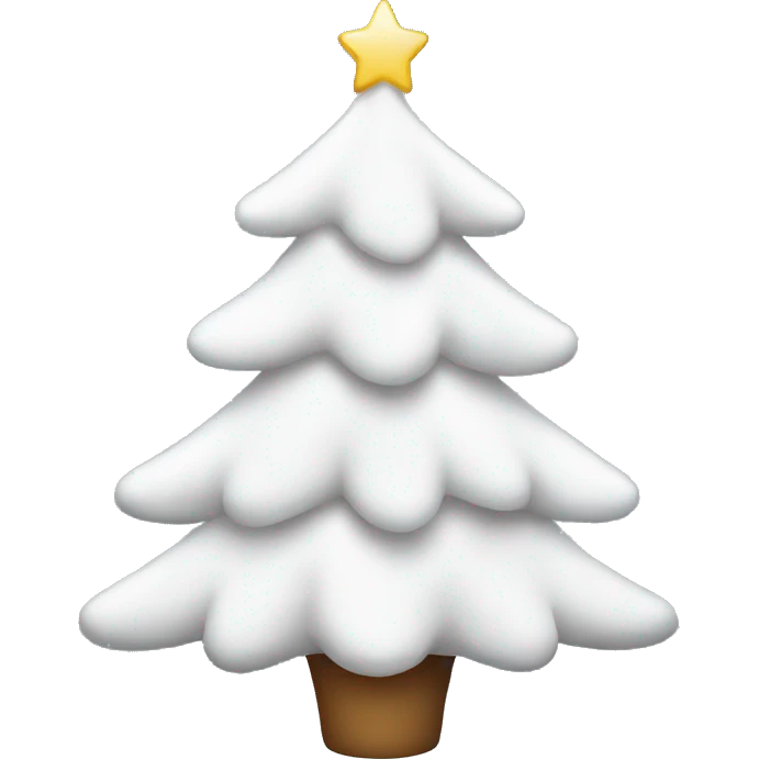 White Christmas tree  emoji