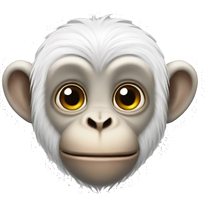 white monkey tattooed emoji
