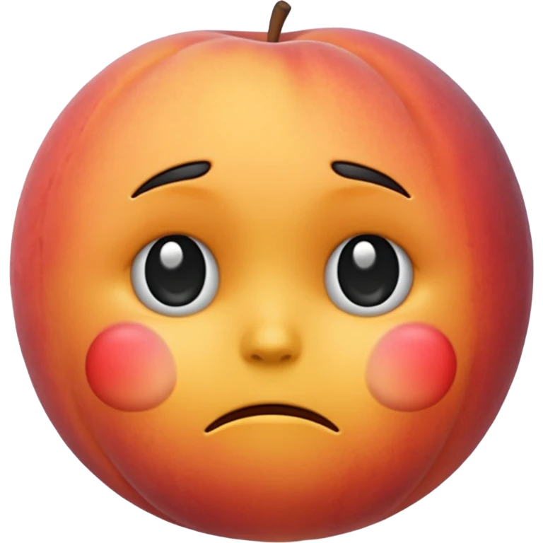 Peach emoji plus sad emoji emoji