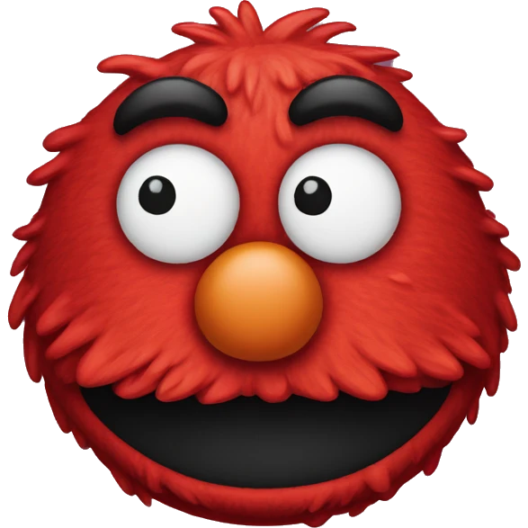 Cute Elmo head emoji