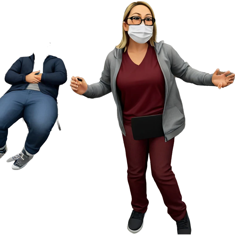 boys in glasses wearing masks emoji