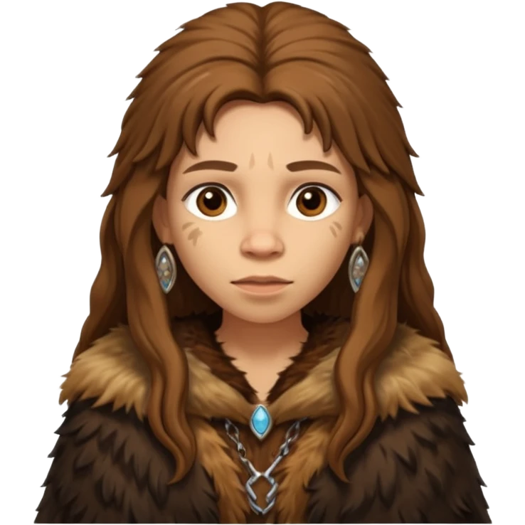 Neanderthal woman emoji