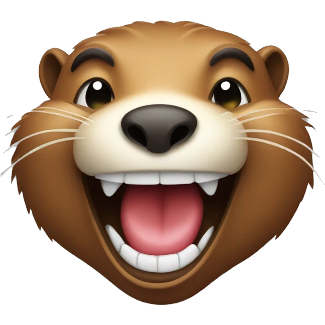 Laughing beaver  emoji