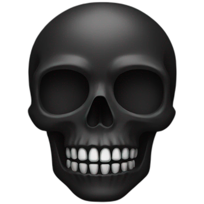 black skull emoji