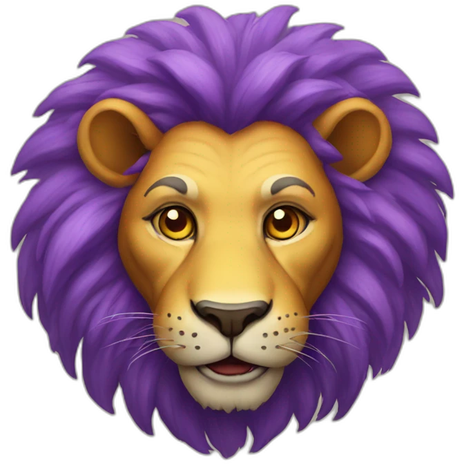 lion clown emoji