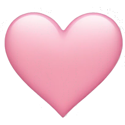 Light pink heart emoji emoji