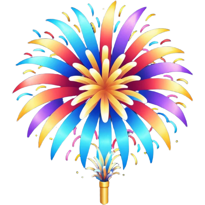 Fireworks new years emoji