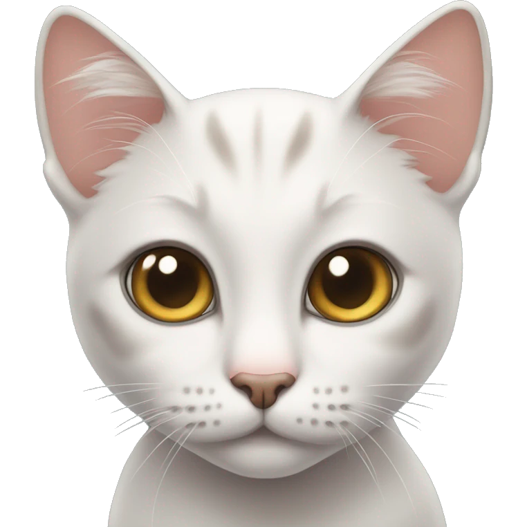 Sweet cat looking straight with big eyes  emoji