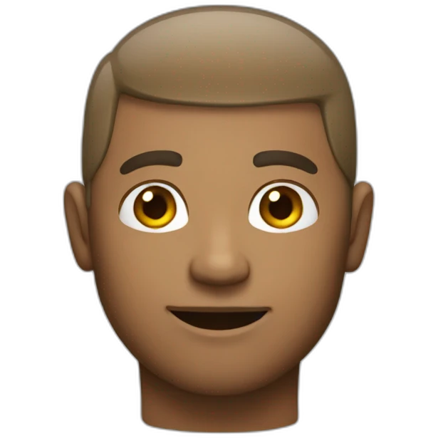 Man no haire emoji