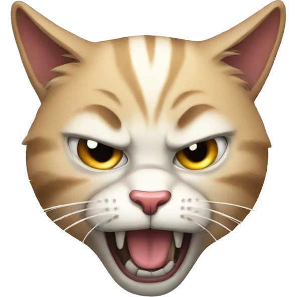 Mad cat emoji