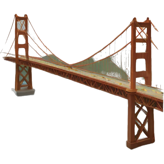 San francisco golden bridge emoji