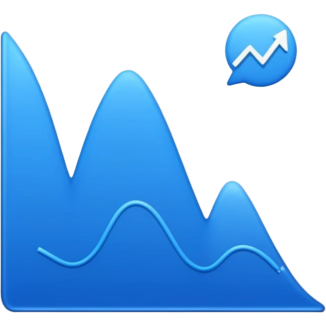 line graph curve emoji