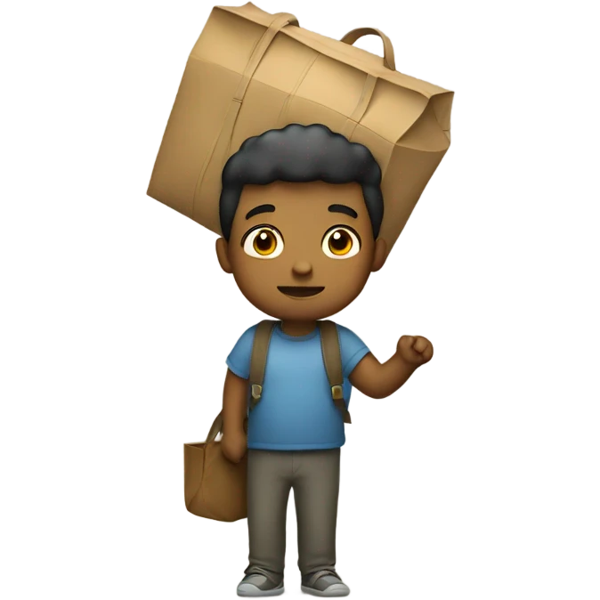 big boy with bag emoji