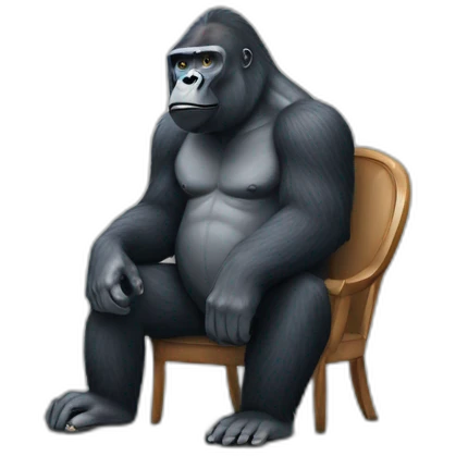Gorilla with Mark Zuckerberg emoji