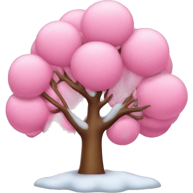 Árbol de navidad rosa emoji