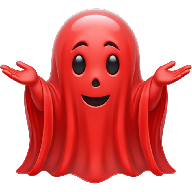 red ghost emoji