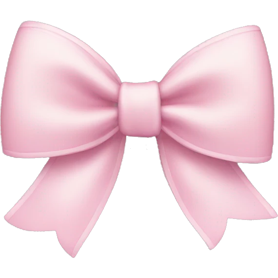 light pink bow emoji