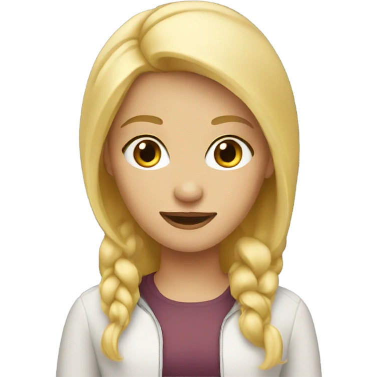 blonde girl  emoji