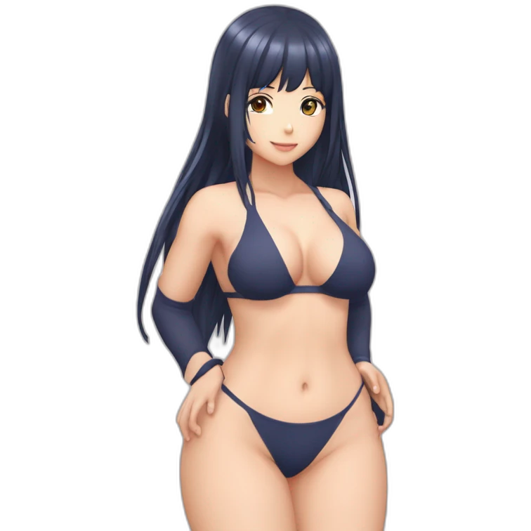 hinata hyuga full body pawg micro bikini back focus emoji