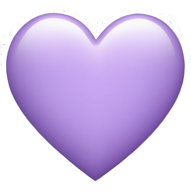 Light purple heart emoji