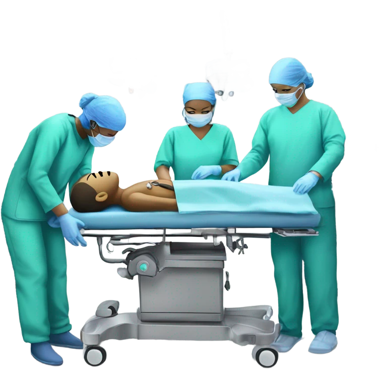 Humanoids performing surgery emoji