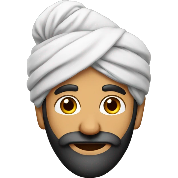 Kashmiri man with beard emoji