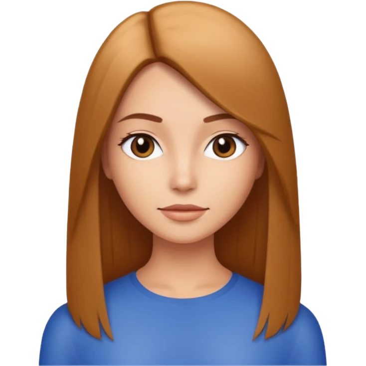 A women with keratin hair straight  emoji