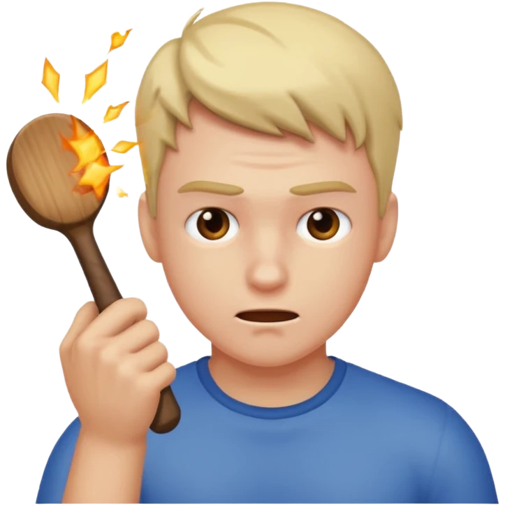 Guy hitting himself emoji