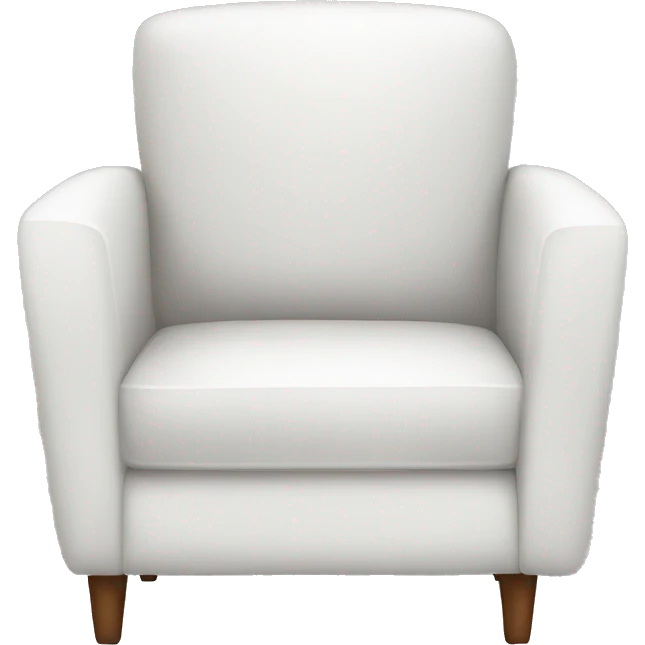 White modern chair emoji