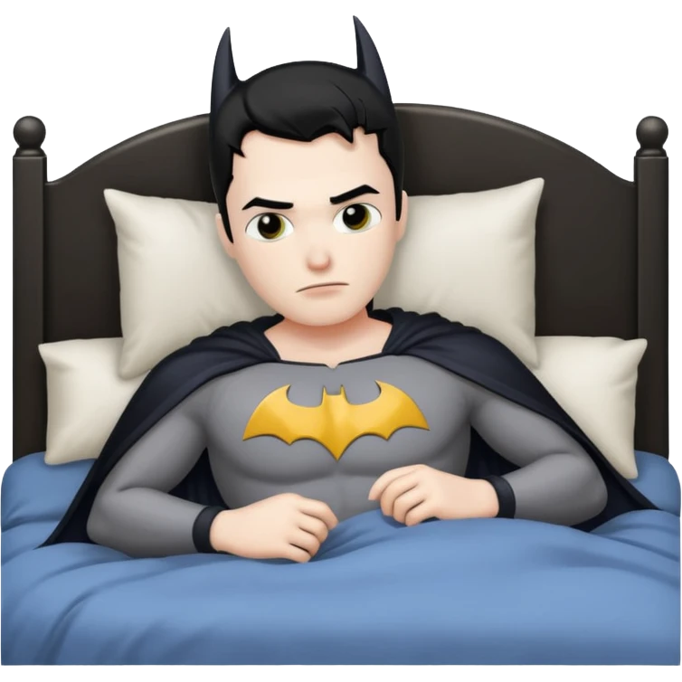 Batman in bed emoji