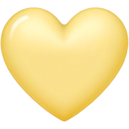 pastel yellow heart emoji