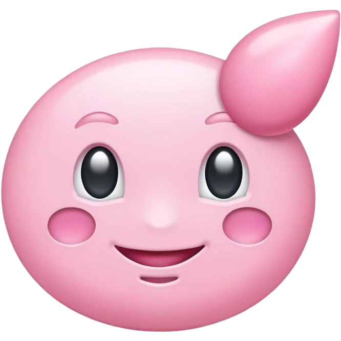 Pastel pink sing say "Упс" emoji