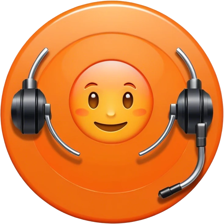 record vinyl orange emoji