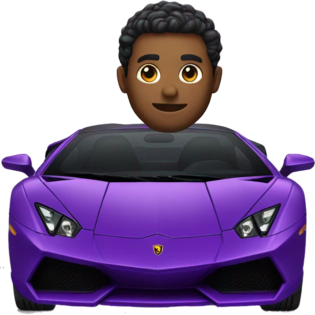 purple lamborghini emoji