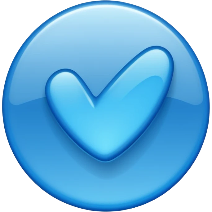 Create a instagram verified blue tick emoji