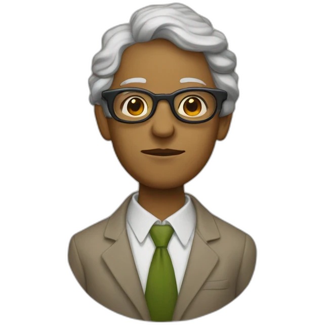 Humain qui resemble a une tortueavec des lunettes emoji