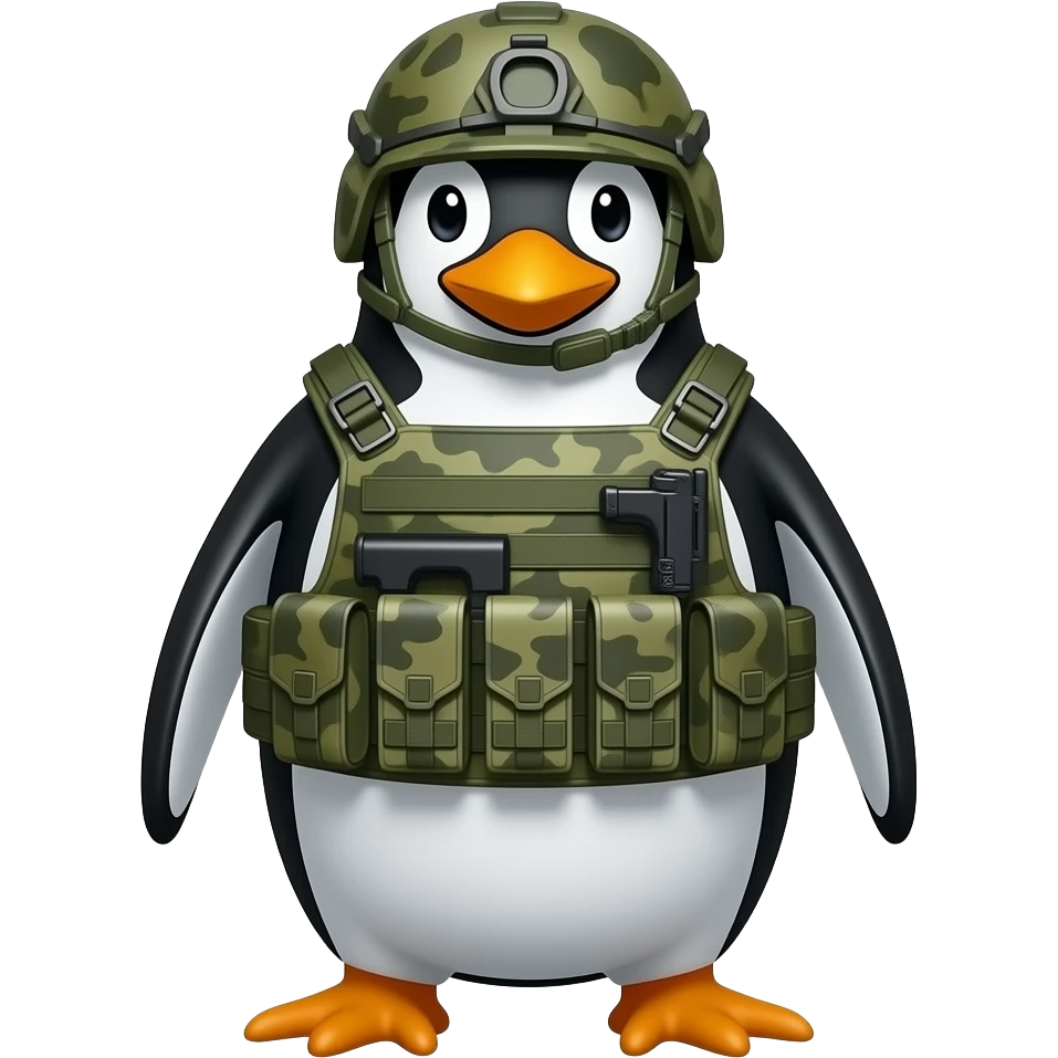 Pinguino tattico emoji