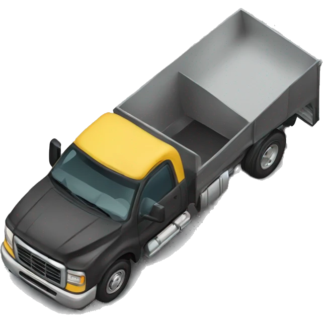 a truck wearing a dress emoji
