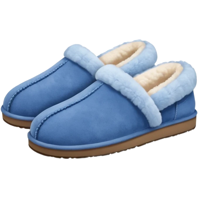 UGG slippers blue emoji