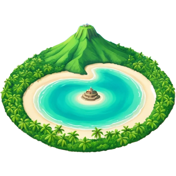 Créer un emoji représentant la Guadeloupe dans sa forme géographique réelle, vue du dessus emoji