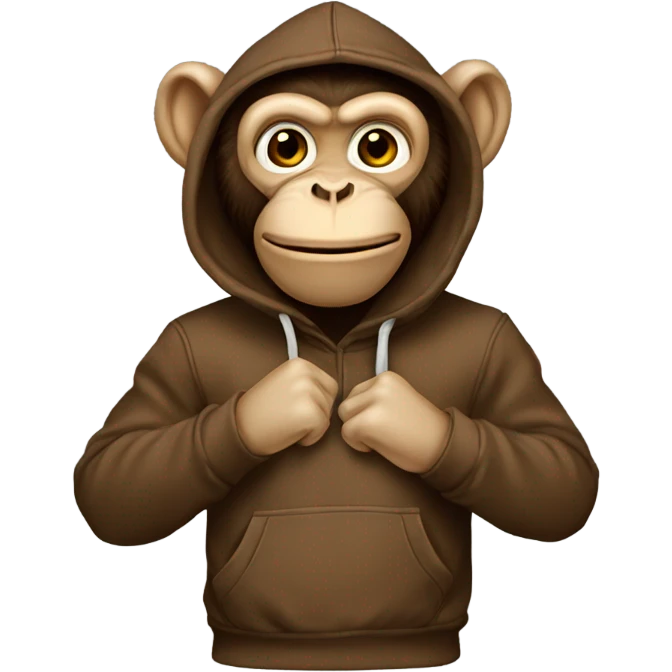 Monkey esfinge hoodie  emoji