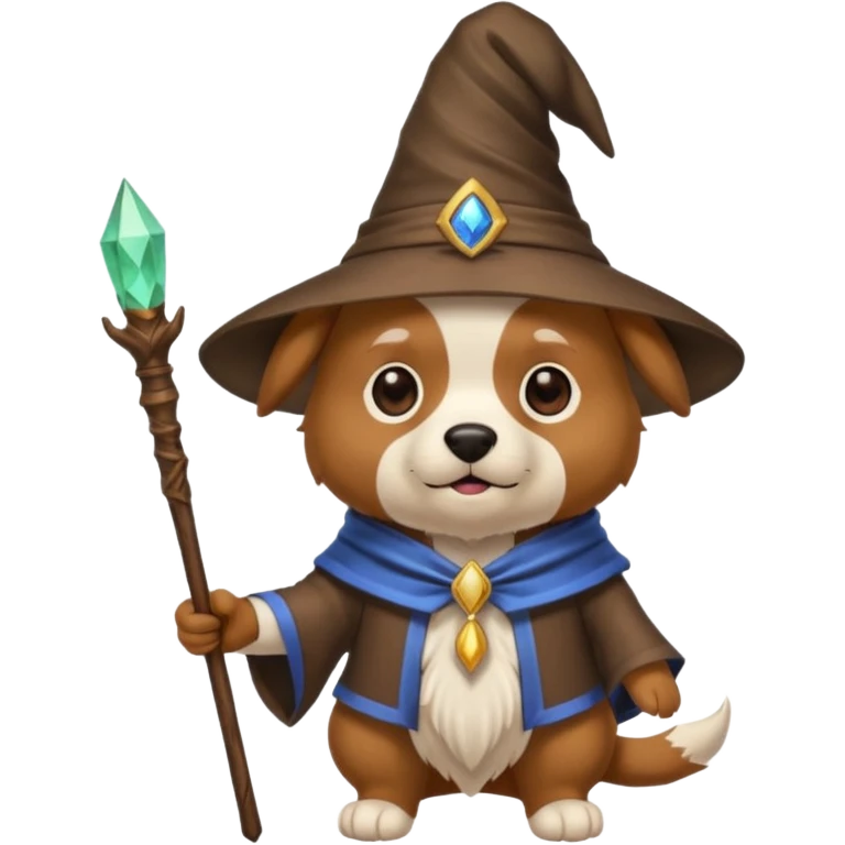Dog wizard emoji