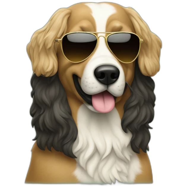 English seepdog sunglasses realist play guitar emoji