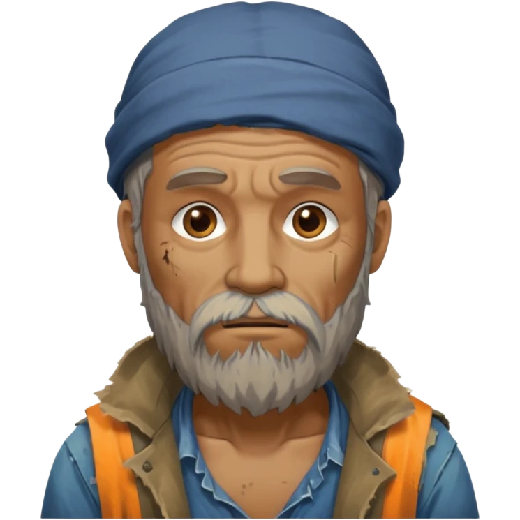 homeless guy emoji