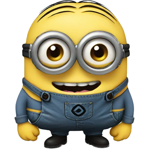 Minion blushing emoji