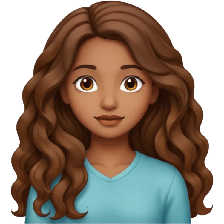 Brown girl aesthetic emoji