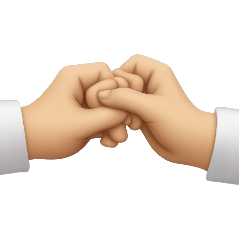 Holding a pinky promise emoji