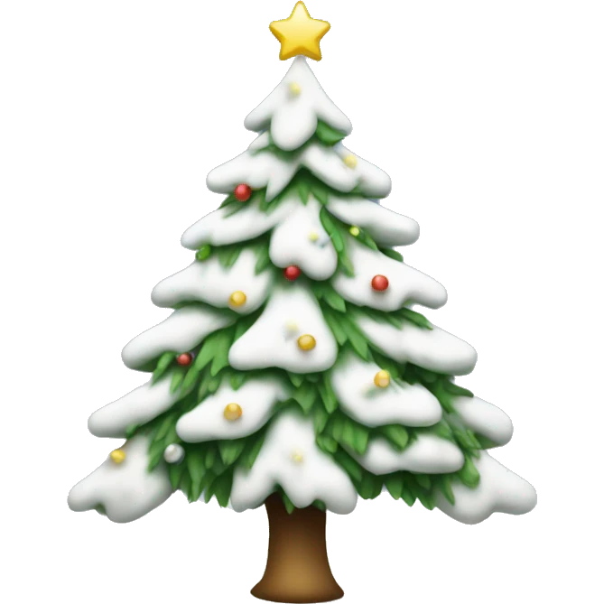 White christmas tree emoji