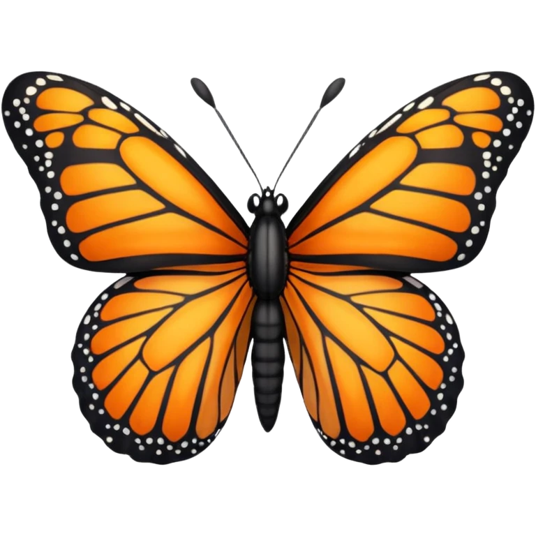 Monarch butterfly emoji